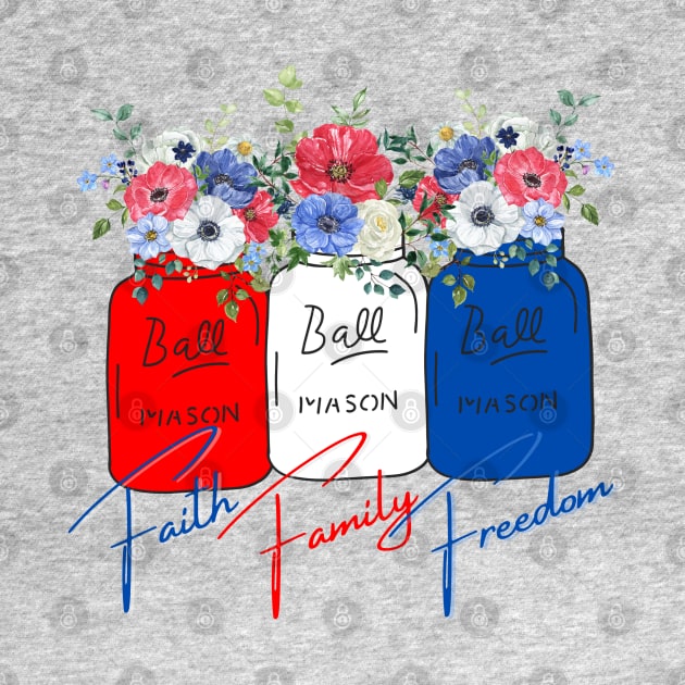 Faith Family Freedom by TravelTeezShop